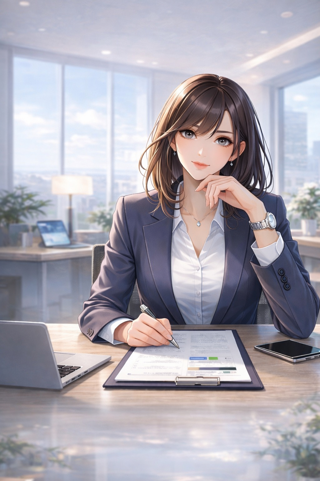 芦田さんがランキング選びを案内しているイメージ